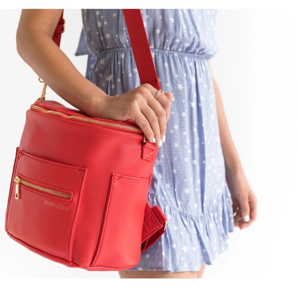 Fawn Design The Original Diaper Bag Limited Edition Poppy Red - Picture 2 of 14